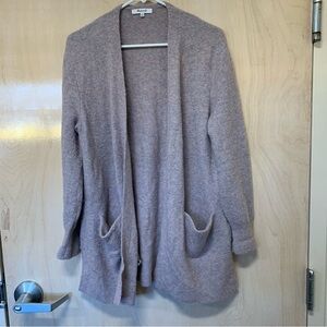 Madewell Cardigan Women Size Small Grey Alpaca Wool blend coziest yarn